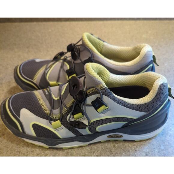 Jack Wolfskin Gray & Yellow Flex Shield V-Track Hiking Shoes Women's Size 6 - Picture 4 of 8
